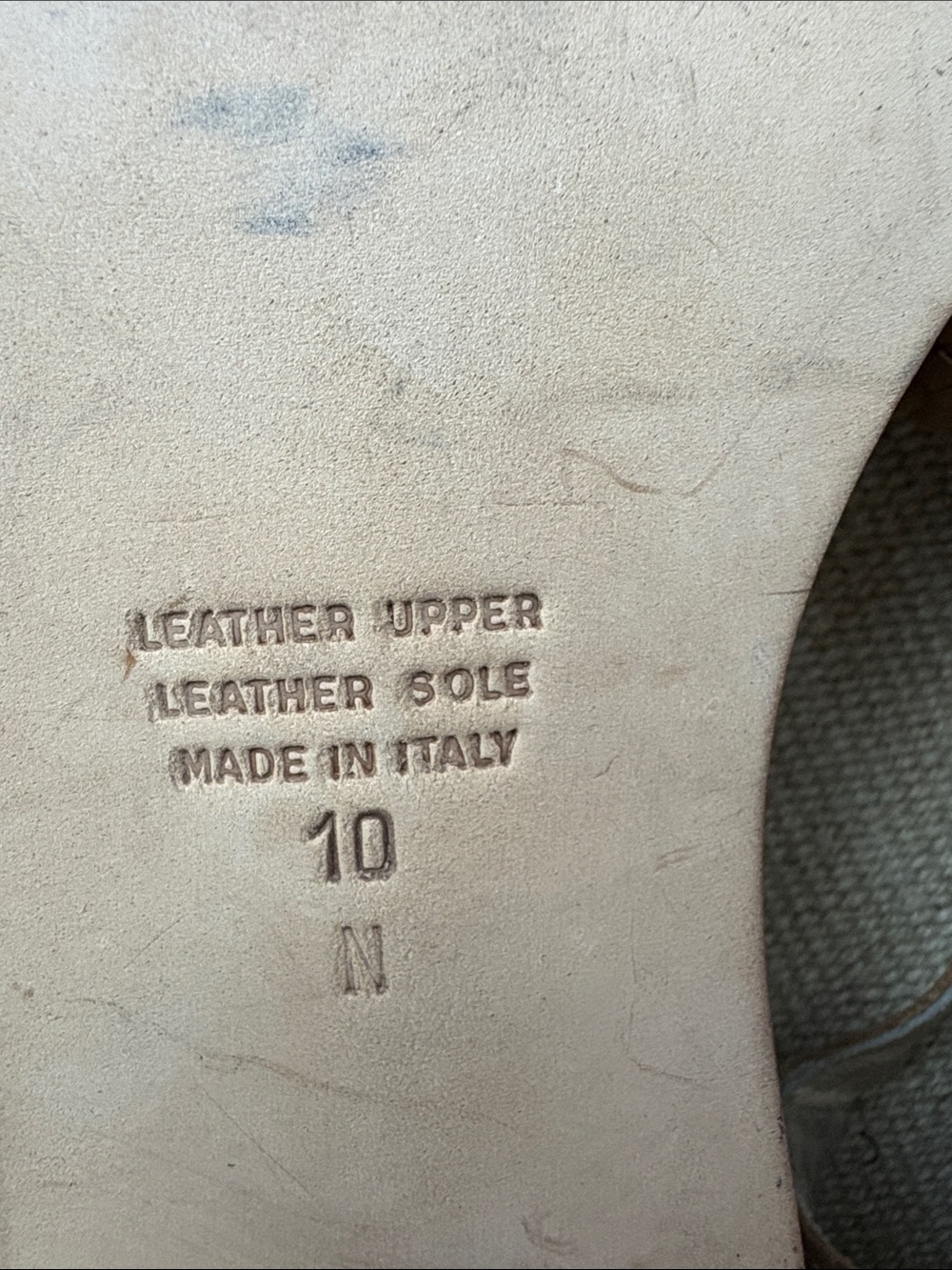 Talbots Vintage Tan Braided Leather Mary Jane Heels Size 10 - Picture 6 of 13